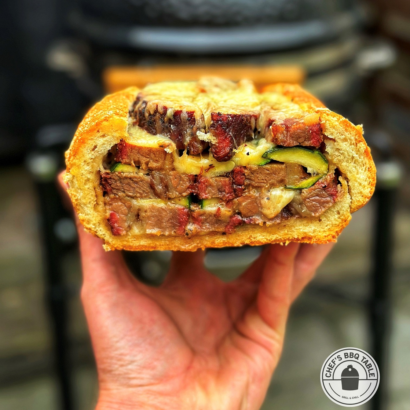 Leftover brisket sandwich Chefs BBQ Table