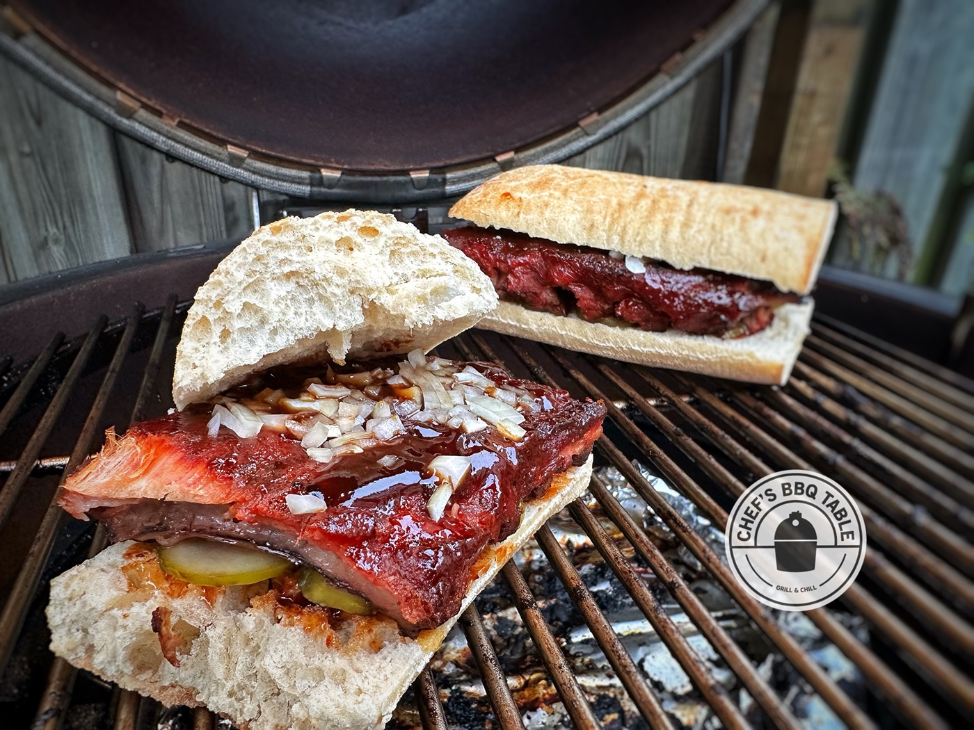 Rib sandwich - Chefs BBQ Table